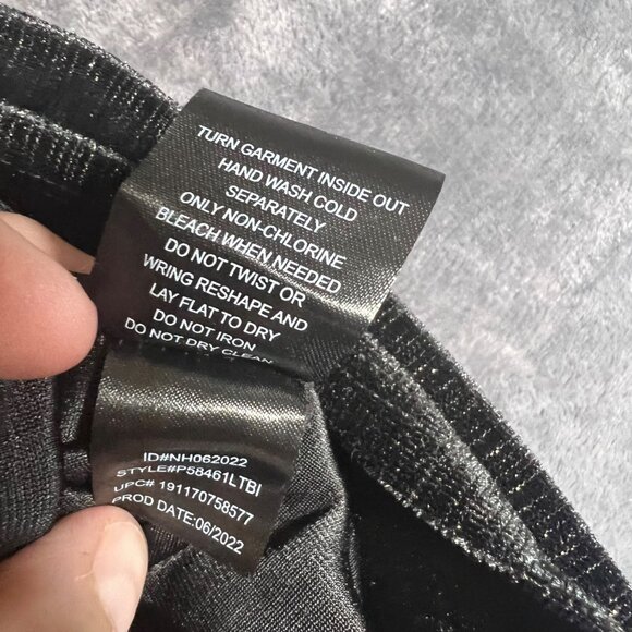 Three Pink Hearts Black Silver Jumpsuit XXL  Women's One-Piece Relaxed Fit Velve - Picture 5 of 7